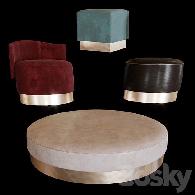 Baxter pouf set