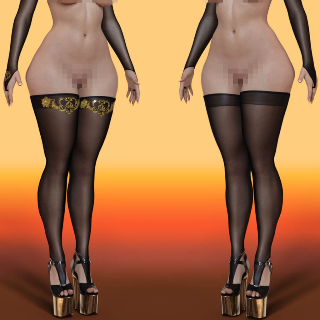 Qos V Gloves and Stockings for G8
