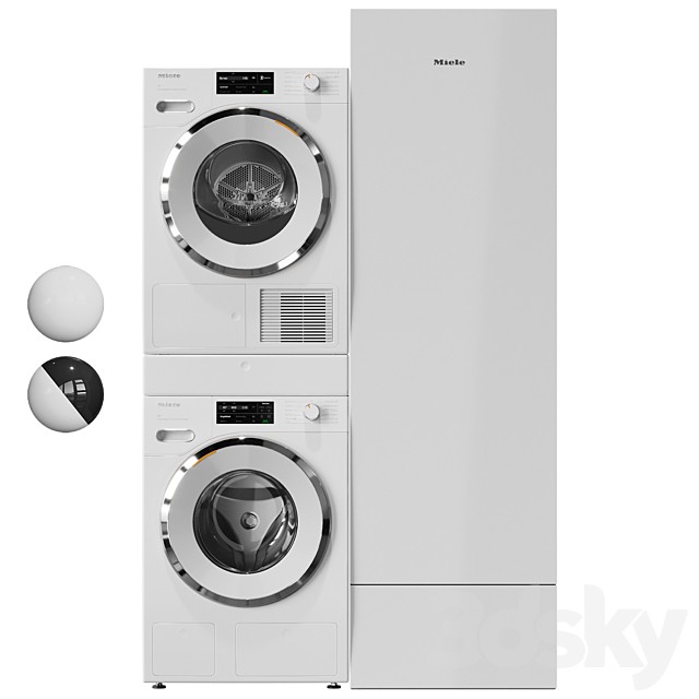 Miele 01 Washer, Dryer, and Drying Cabinet