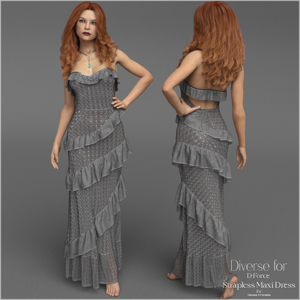 Diverse for Strapless MaxiDress