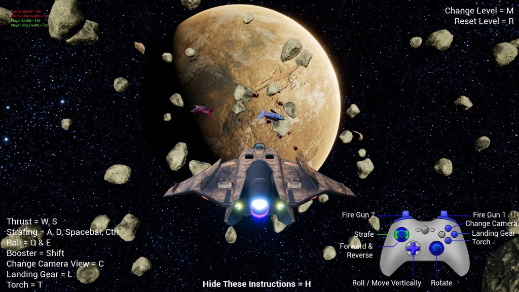 [UE] Light Fighter Jet with Flight System