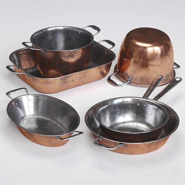 Copper Cookwares Set