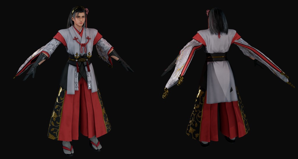 Tekken 8 Jun Kazama (Miko) Premium for Blender 3