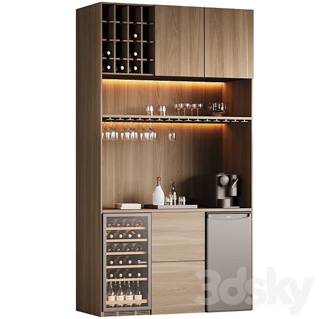 Hidden Cabinet Coffee Bar Station 02