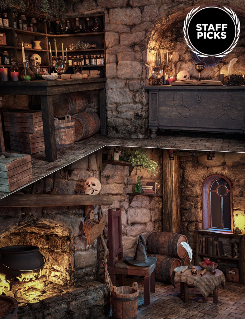 Triple Moon Cottage and Props
