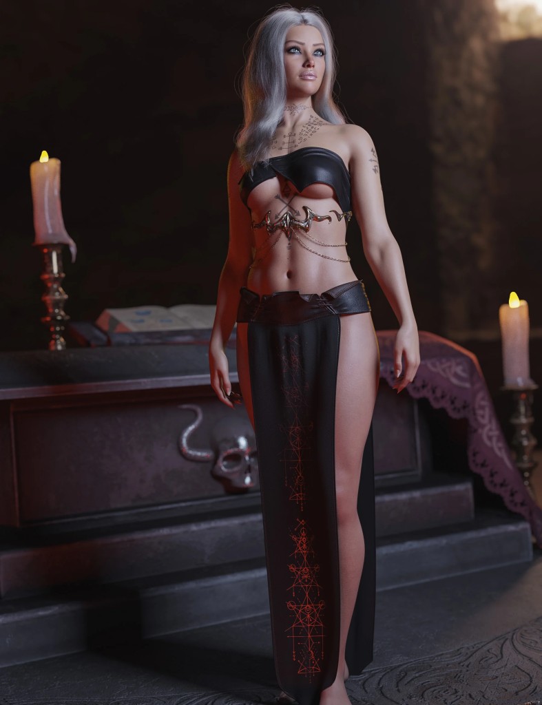 dForce Second Abyss Outfit for Genesis 9