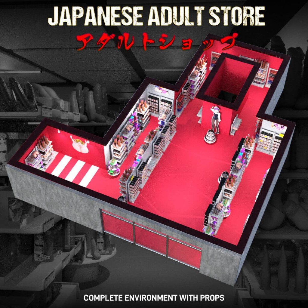 Japanese Adult Store Environment