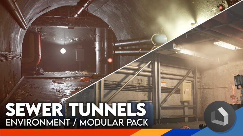 Sewer Tunnels - Modular Pack UE5.0