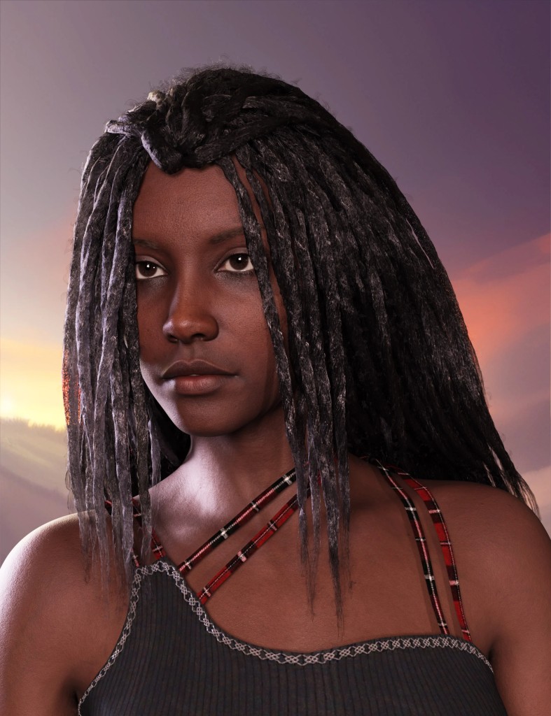 Ehia Hair for Genesis 8 Female and Male and Genesis 9