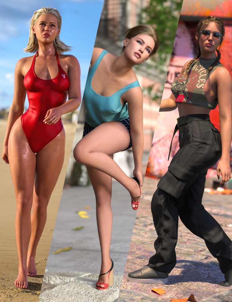 Z Effortless Everyday Pose Mega Set for Genesis 9 and 8 Female