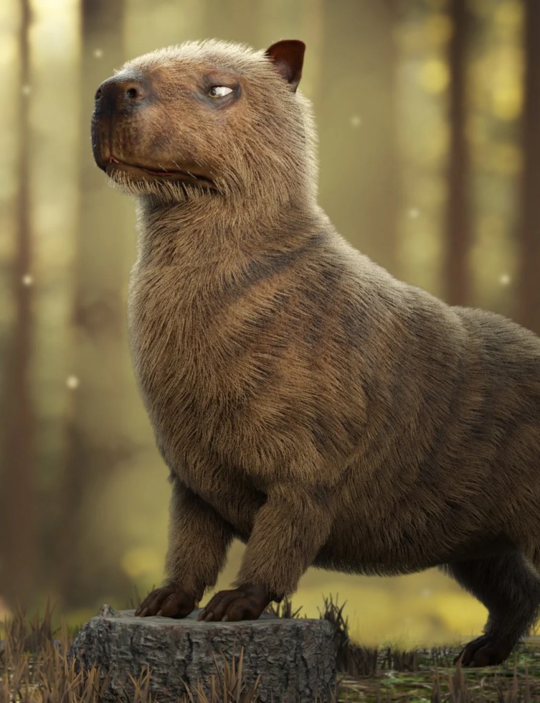 Raw Capybara for Daz Dog 8
