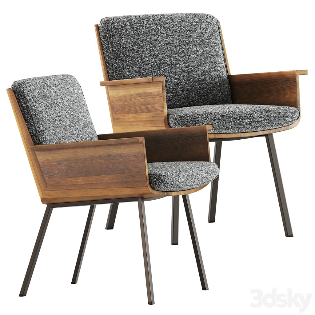 Daiki Dining Little Armchair by Minotti