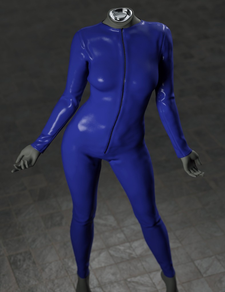 dForce Leather Full Bodysuit for Genesis 9