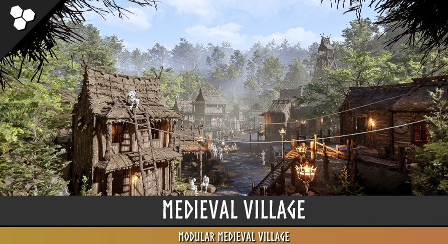 [UE5.3] Modular Medieval Village, BanditCamp (Publisher details)