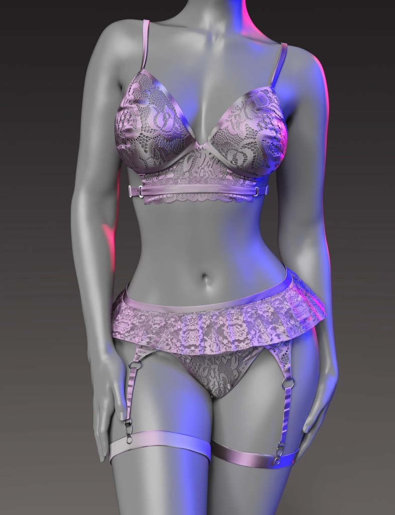 InStyle – X Fashion Angelic Lingerie Set Texture Add-On