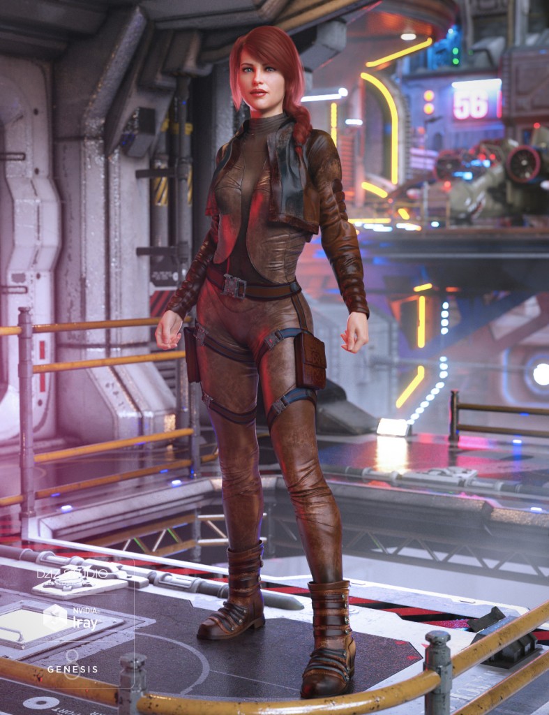 Sky Jumper Outfit for Genesis 8 Female(s)