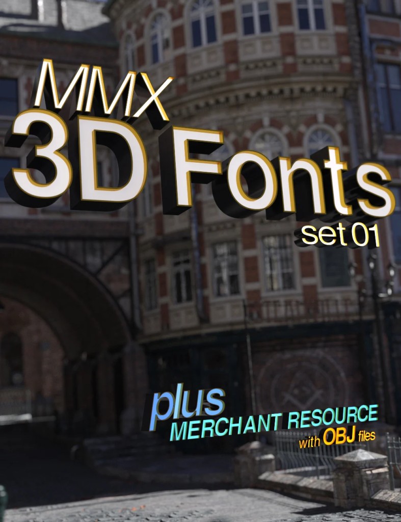 MMX 3D Fonts 01 – Merchant Resource