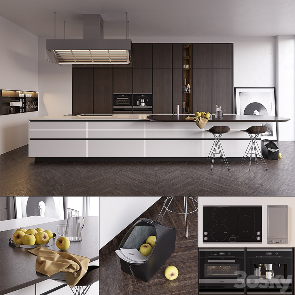 Kitchen Poliform Varenna Twelve (vray GGX, corona PBR)