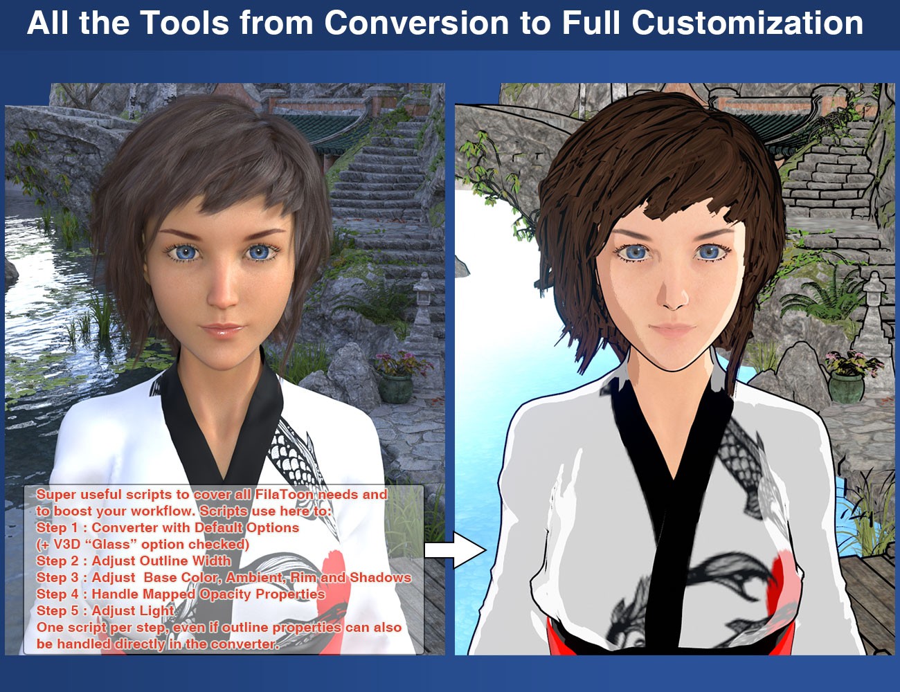 V3D FilaToon Converter, Manager and Tools