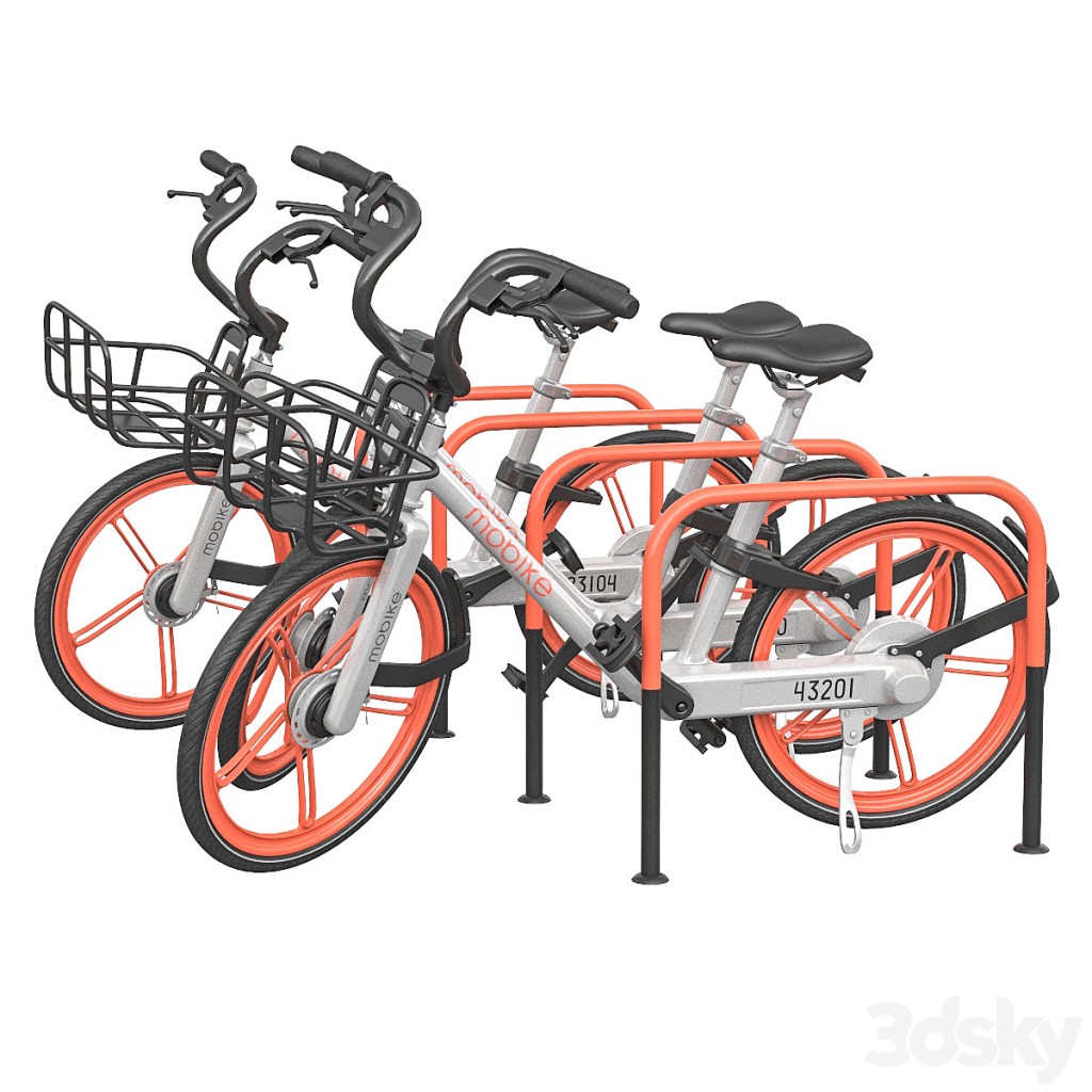 Bicycles in the parking area