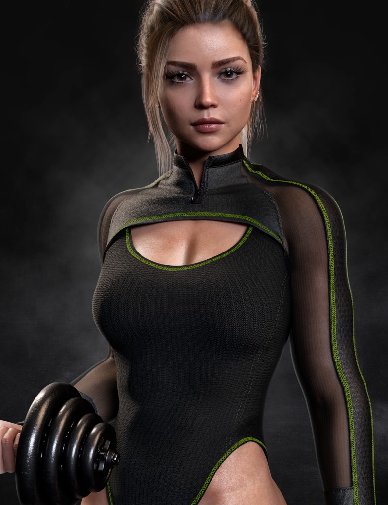 AJC Aero Fitness Outfit for Genesis8 and 8.1 Female