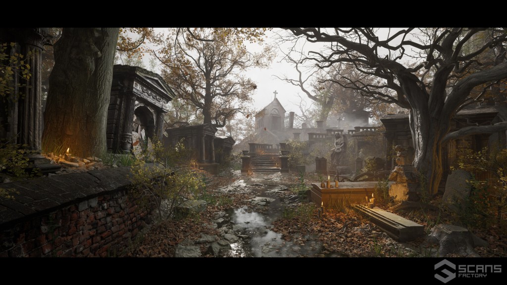 [UE5.1] Cemetery - Forgotten Churchyard [SCANS]