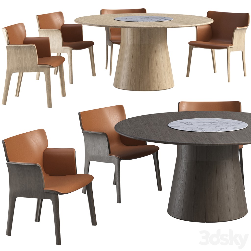 Dining table Andreu World Reverse Wood