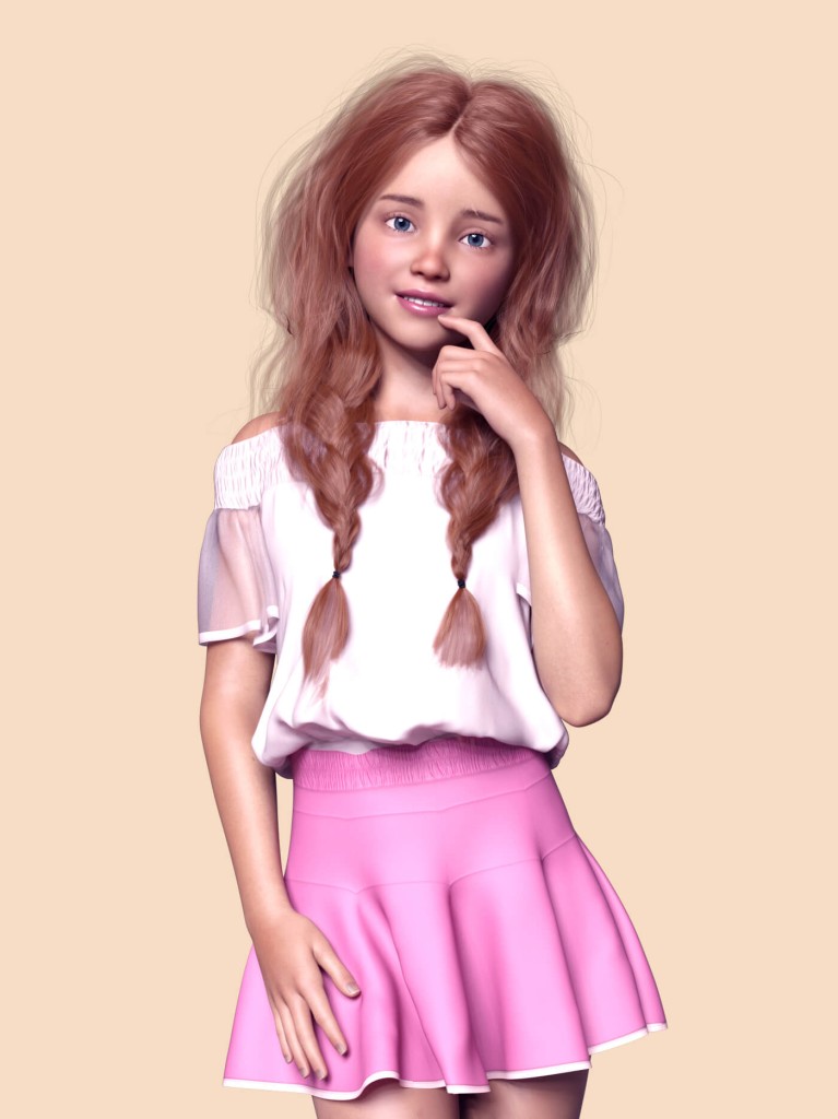 Nef Sarah Child Morph for Genesis 8 and 8.1 Female
