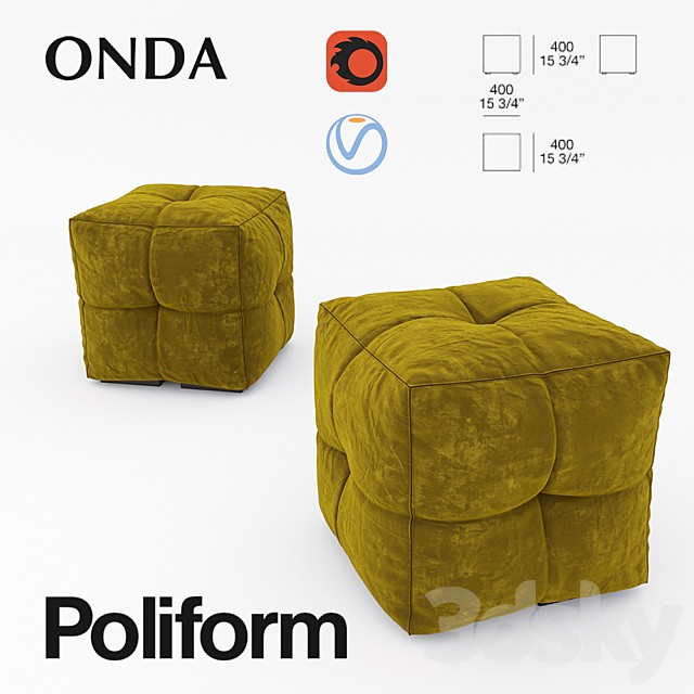 Poliform Onda Pouf