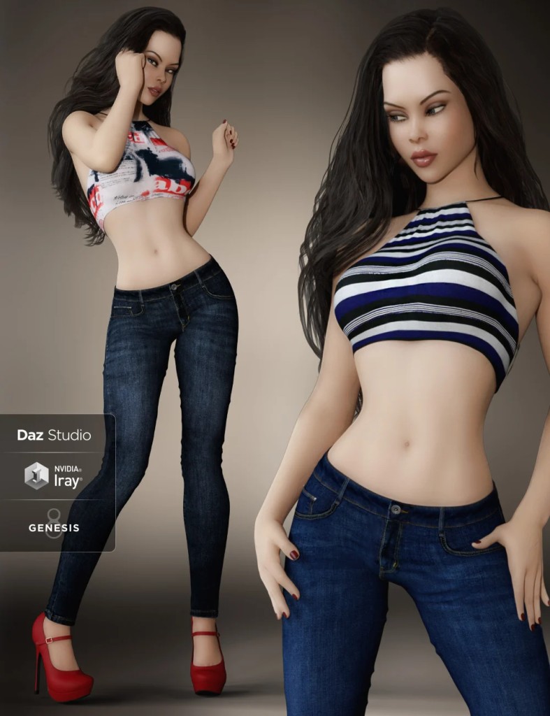 Cute Casual Outfit for Genesis 8 Females