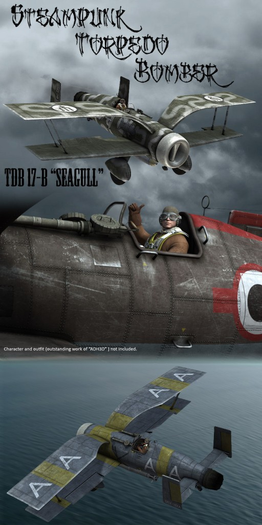 Steampunk Torpedo Bomber 