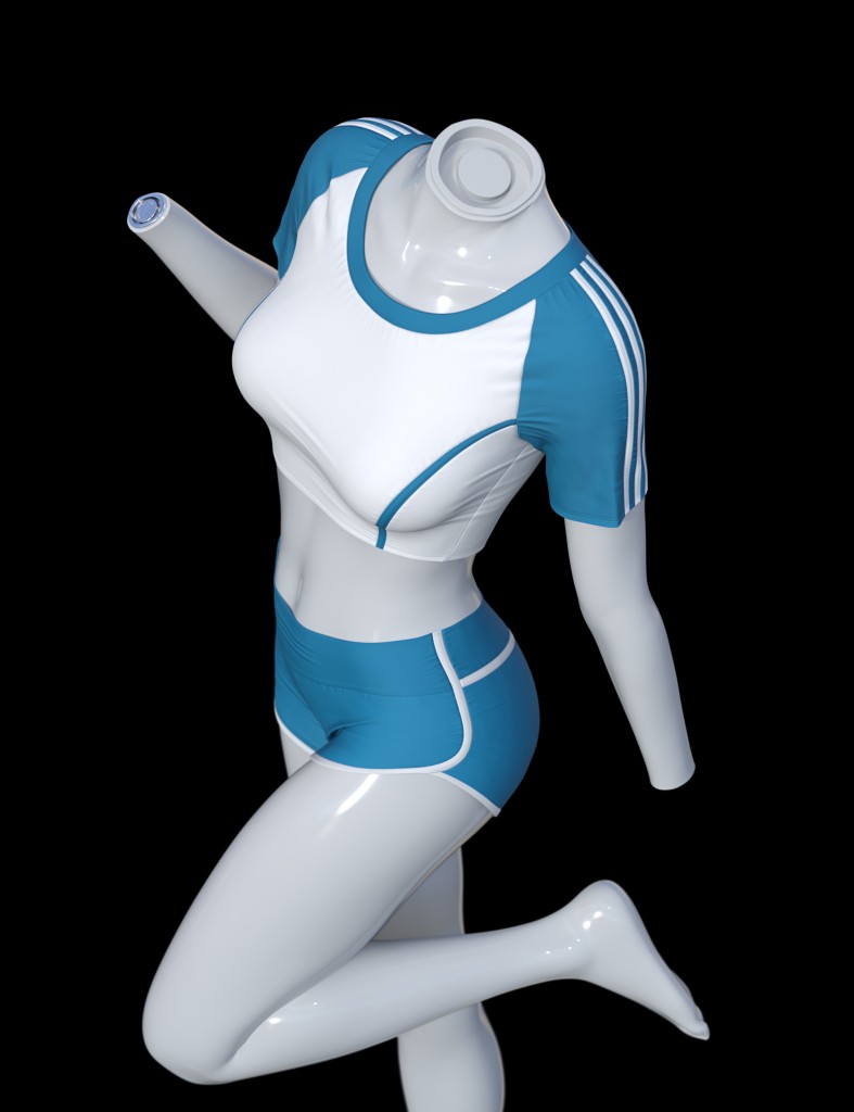 dForce SU Summer Gymnastics Suit for Genesis 9, 8.1, and 8 Female