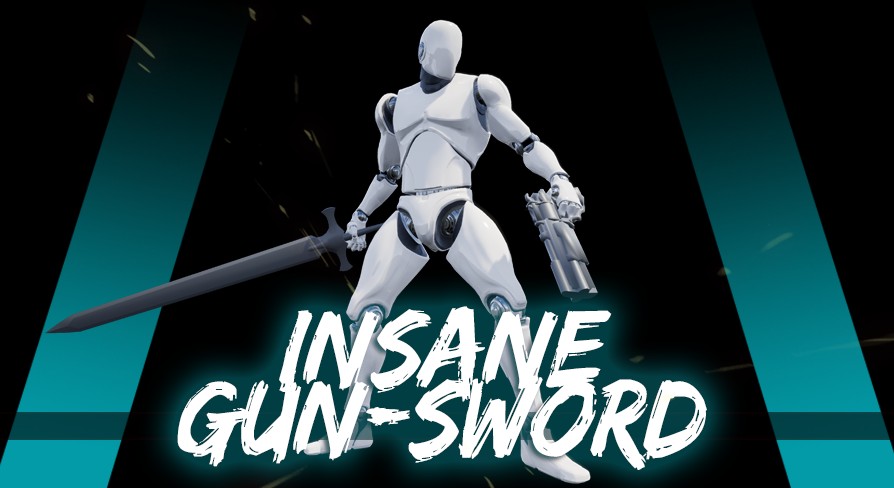 Insane Gun Sword AnimSet UE4.27