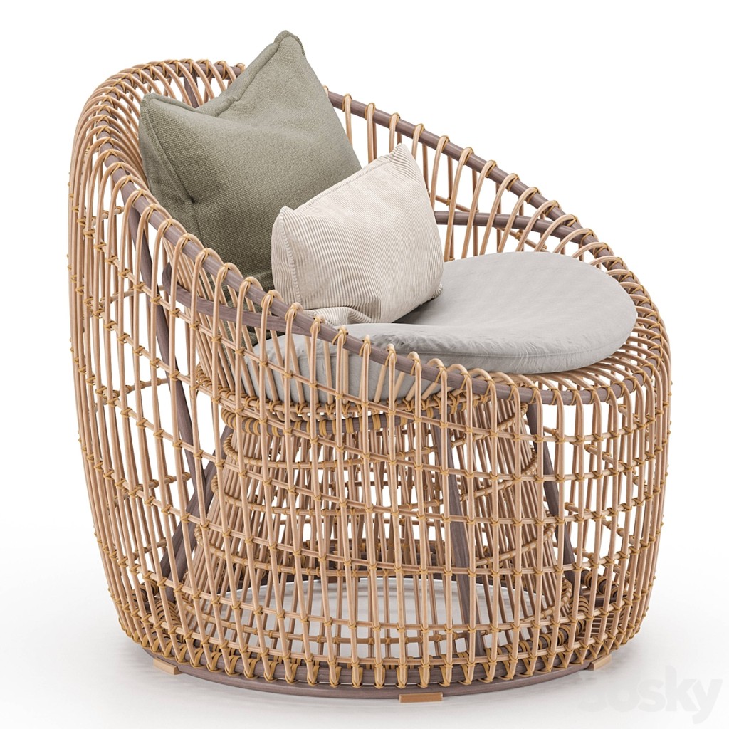 Austen Rattan Outdoor Barrel Chair