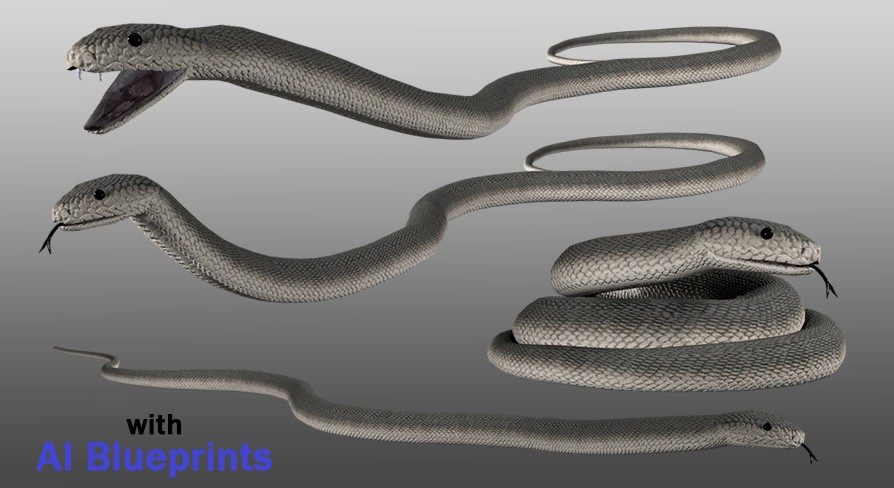 Medhue Black Mamba Snake (UE)