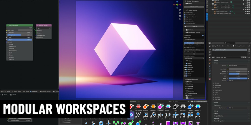 Modular Workspaces 1.7.0 for Blender