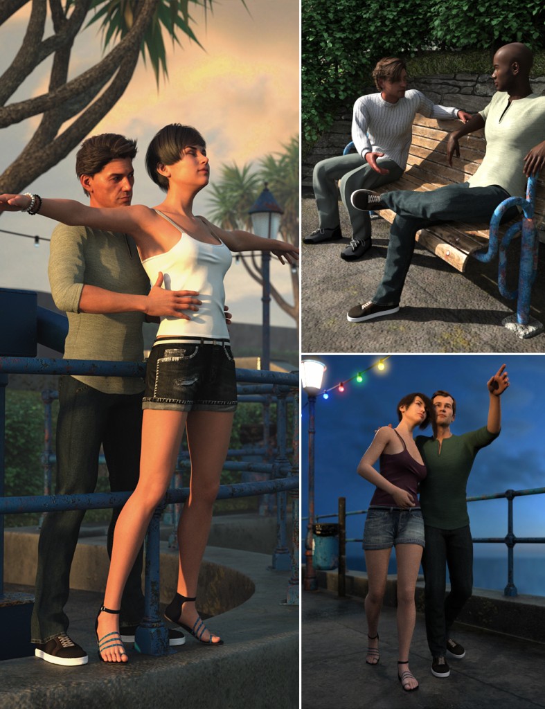 Along The Prom Poses for Genesis 8