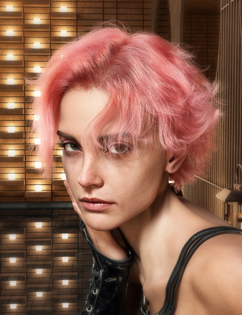 dForce FE Strand-Based Vintage Short Curly Hair for Genesis 9