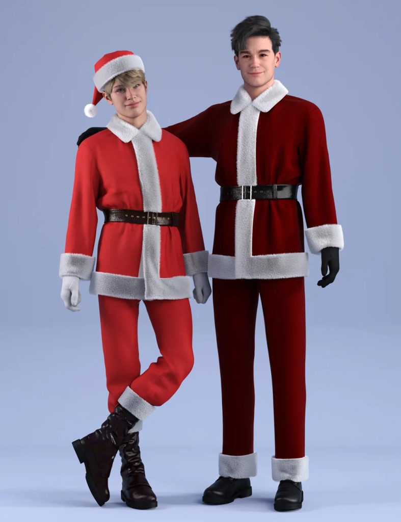 dForce HnC24 Santa Costume Outfits for Genesis 9