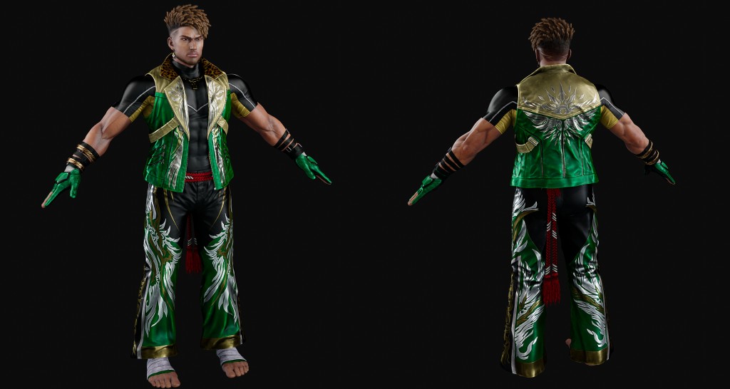 Tekken 8 Eddy Gordo S1 Premium for Blender 3-4