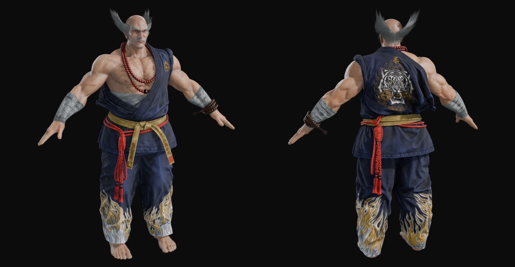 Tekken 8 Heihachi S1 Premium for Blender 4.x
