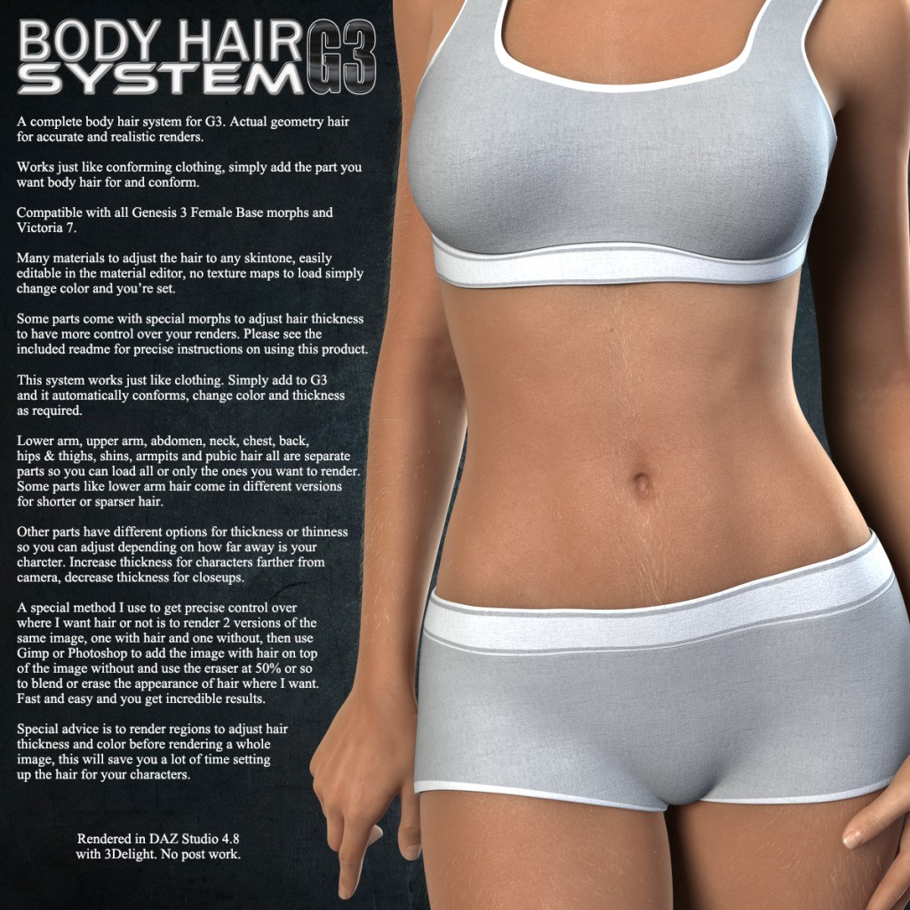 Exnem Body Hair for G3 Females