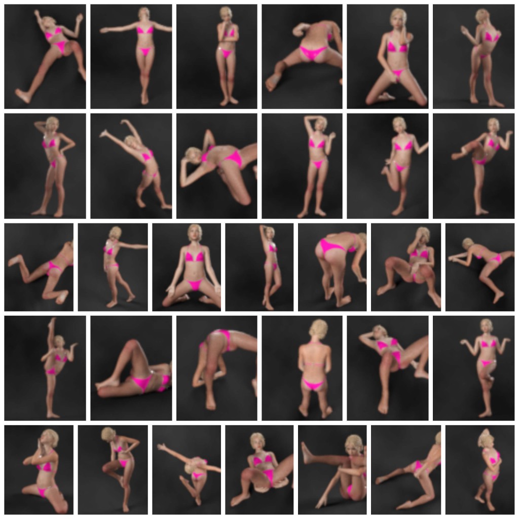 100 Poses for Jenka 8.1 Character