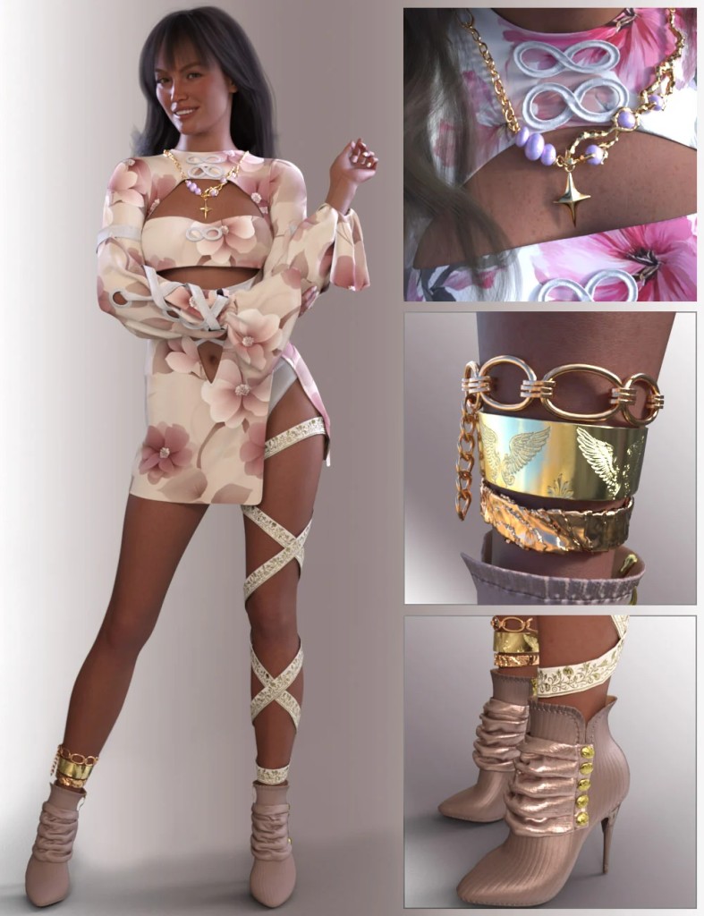 dForce Faymira Outfit for Genesis 9 Feminine