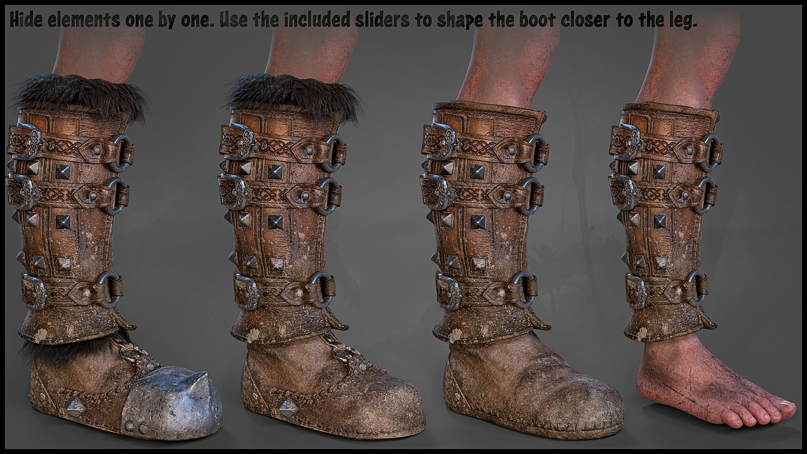 STF Brutal Gear - Leatherbound Boots