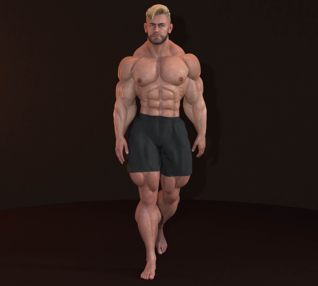 Male Bodybuilder Body HD Morph for Genesis 8/8.1 Male