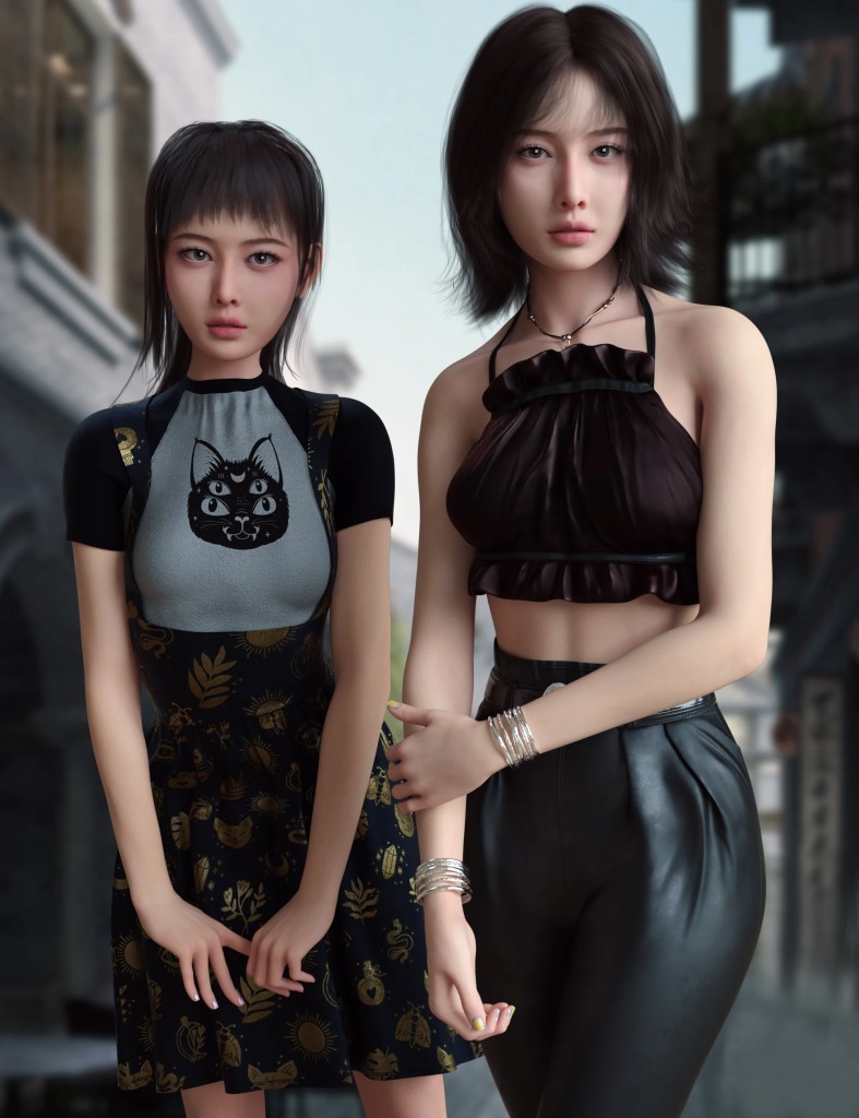 Vo Xiao Bei Character and Hair for Genesis 9 Bundle