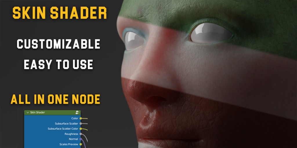 Easy Customizable Skin Shader
