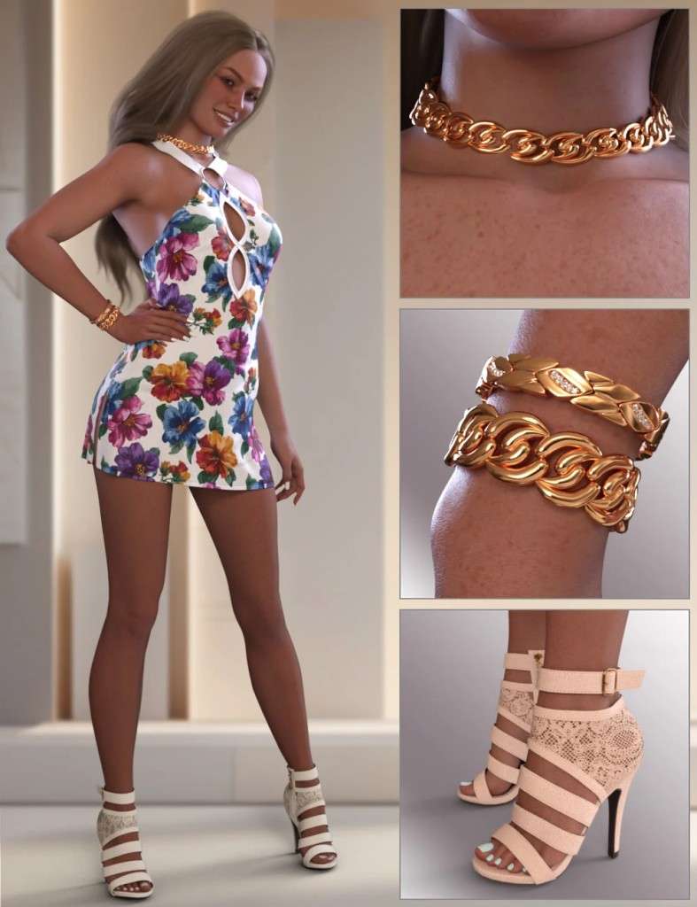 dForce Auvina Outfit for Genesis 9 Feminine