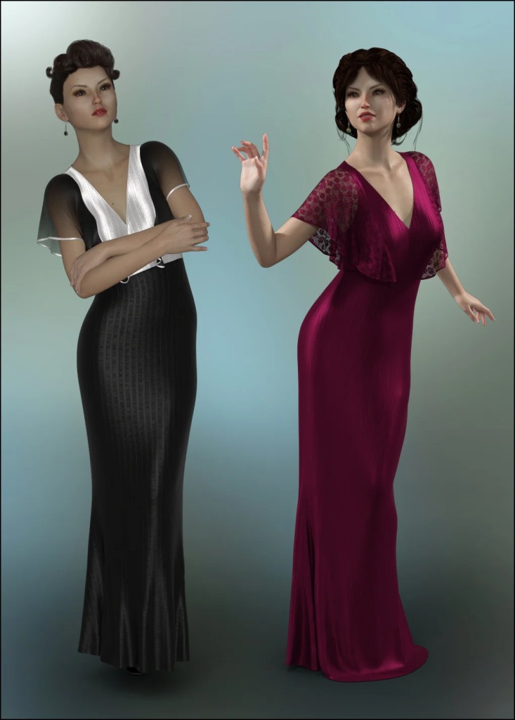 dForce - Butterfly Gown for G8F (DIM)